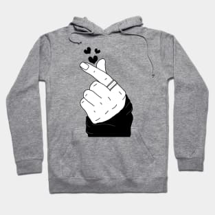 Finger heart k-pop Hoodie